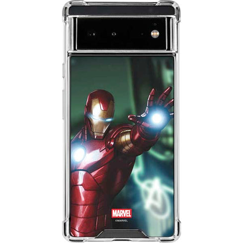 Marvel Tony Stark Iron Man Google Pixel 6 Clear Case